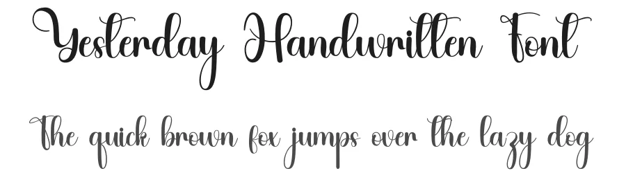 Yesterday Handwritten Font by inermediaSTUDIO — Script Handwritten Font