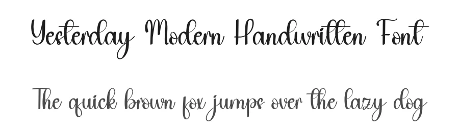 Yesterday Modern Handwritten Font by inermediaSTUDIO — Script Handwritten Font