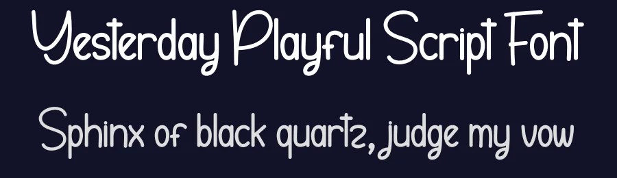 Yesterday Playful Script Font by andikastudio — Script Handwritten Font — thumbnail 2