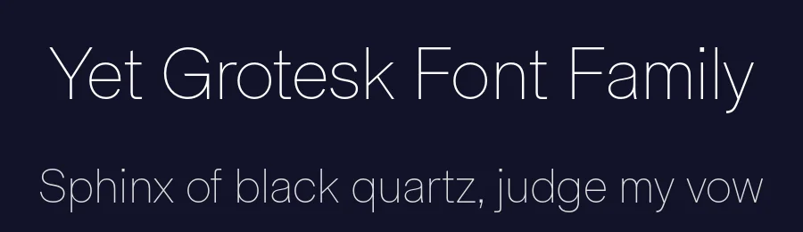 Yet Grotesk Font Family by Formagari — Sans Serif Font — thumbnail 2