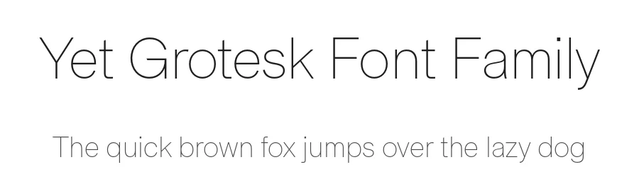 Yet Grotesk Font Family by Formagari — Sans Serif Font