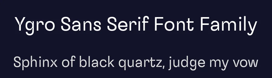 Ygro Sans Serif Font Family by Jan Burchiellaro Falinski — Sans Serif Font — thumbnail 2