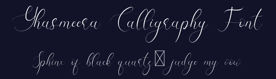 Yhasmeera Calligraphy Font by edricstudio — Script Handwritten Font — thumbnail 2
