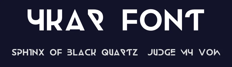 Ykar Font by Emmeran Richard — Display Font — thumbnail 2