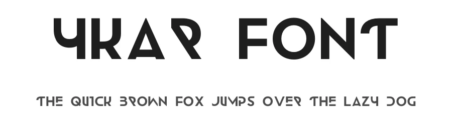 Ykar Font by Emmeran Richard โ Display Font