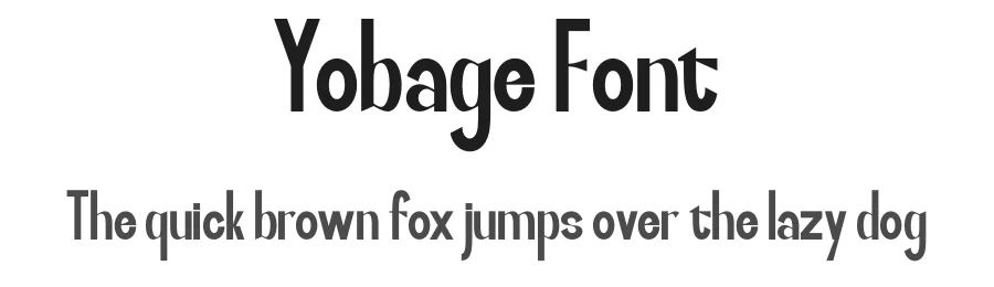 Yobage Font by MaikoHatta — Sans Serif Font