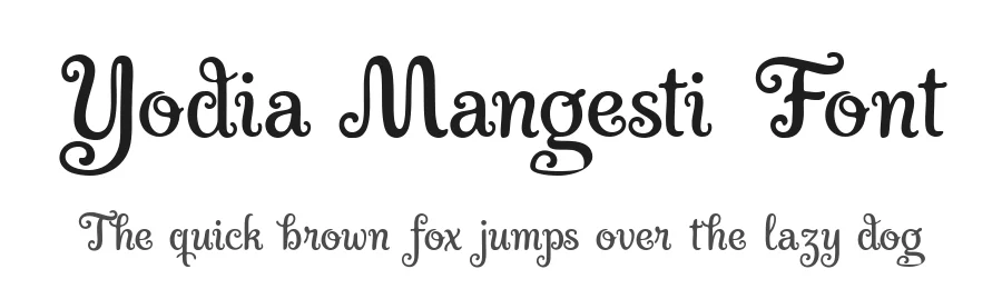 Yodia Mangesti Font by Letterhanna Studio — Display Font