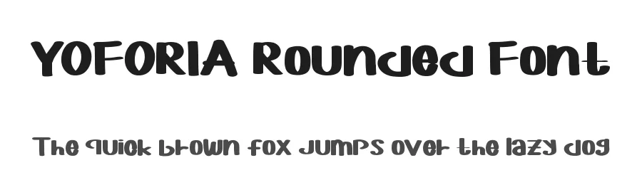 YOFORIA Rounded Font by edricstudio — Script Handwritten Font