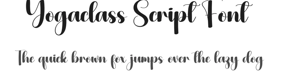 Yogaclass Script Font by creativeletter — Script Handwritten Font
