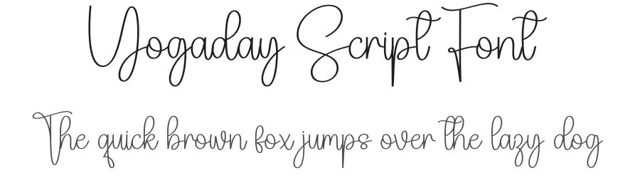 Yogaday Script Font by creativeletter — Script Handwritten Font
