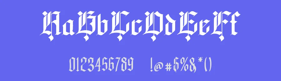 Yograde Gothic Font by rvandtype — Blackletter Font — thumbnail 3