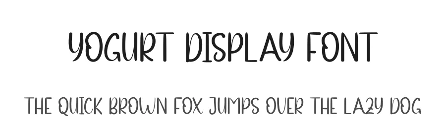 Yogurt Display Font by andikastudio — Script Handwritten Font