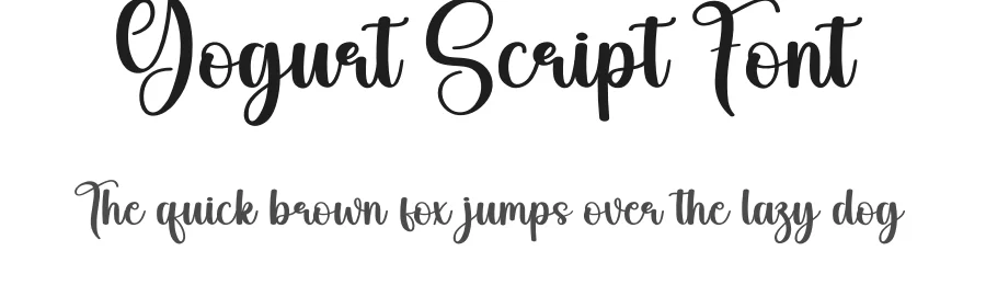 Yogurt Script Font by creativeletter — Script Handwritten Font