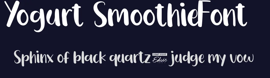Yogurt Smoothie Font by edricstudio — Display Font — thumbnail 2