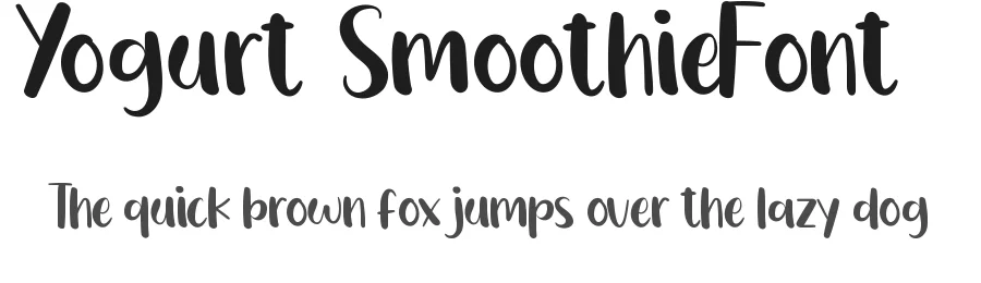Yogurt Smoothie Font by edricstudio — Display Font
