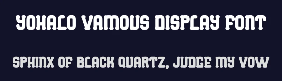 Yohalo Vamous Display Font by Dhabee — Decorative Font — thumbnail 2