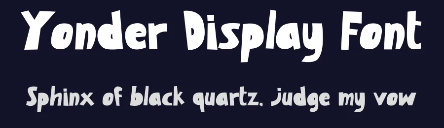 Yonder Display Font by Aivos Dreams — Display Font — thumbnail 2