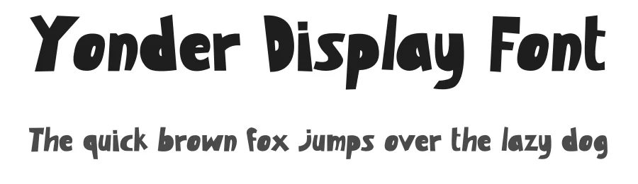 Yonder Display Font by Aivos Dreams — Display Font
