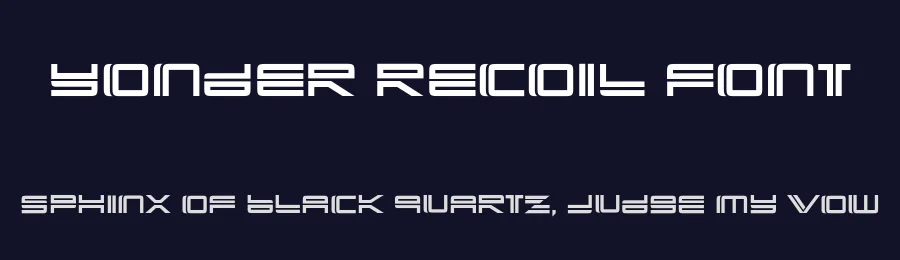 Yonder Recoil Font by Typodermic — Decorative Font — thumbnail 2