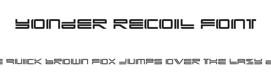 Yonder Recoil Font by Typodermic — Decorative Font