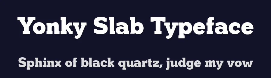 Yonky Slab Typeface by deFharo — Slab Serif Font — thumbnail 2