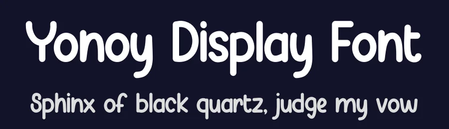 Yonoy Display Font by Minimalist Eyes — Display Font — thumbnail 2
