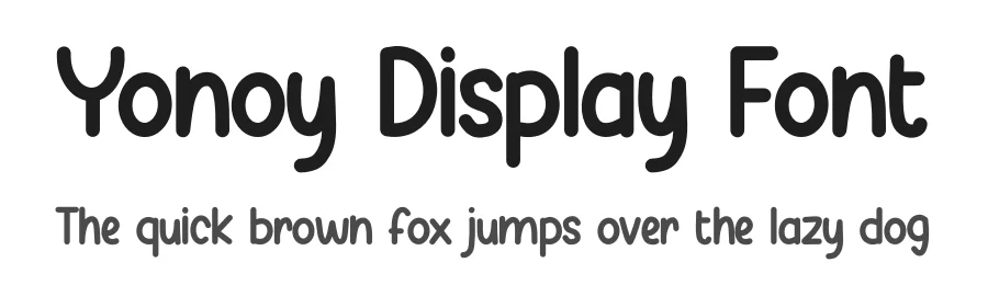 Yonoy Display Font by Minimalist Eyes — Display Font