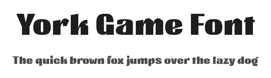 York Game Font by Nirmana Visual — Sans Serif Font
