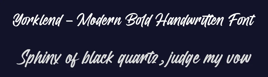 Yorklend – Modern Bold Handwritten Font by letterenastudios — Script Handwritten Font — thumbnail 2
