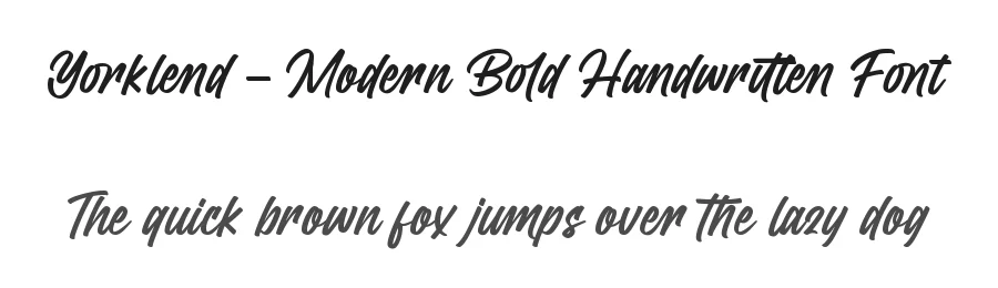 Yorklend – Modern Bold Handwritten Font by letterenastudios — Script Handwritten Font