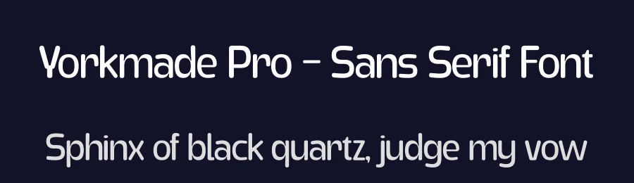 Yorkmade Pro – Sans Serif Font by limitype — Decorative Font — thumbnail 2
