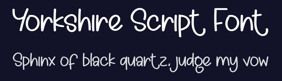 Yorkshire Script Font by creativeletter — Display Font — thumbnail 2