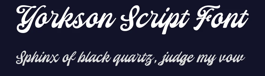 Yorkson Script Font by Letterhend — Script Handwritten Font — thumbnail 2
