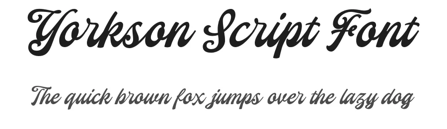 Yorkson Script Font by Letterhend — Script Handwritten Font