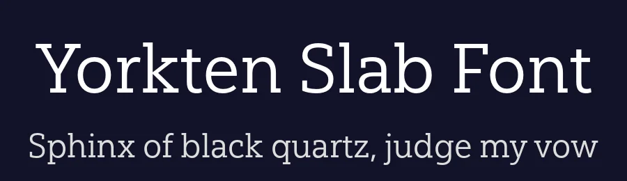 Yorkten Slab Font by insigne — Sans Serif Font — thumbnail 2