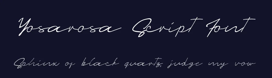 Yosarosa Script Font by UICreative — Script Handwritten Font — thumbnail 2