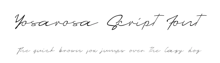 Yosarosa Script Font by UICreative — Script Handwritten Font