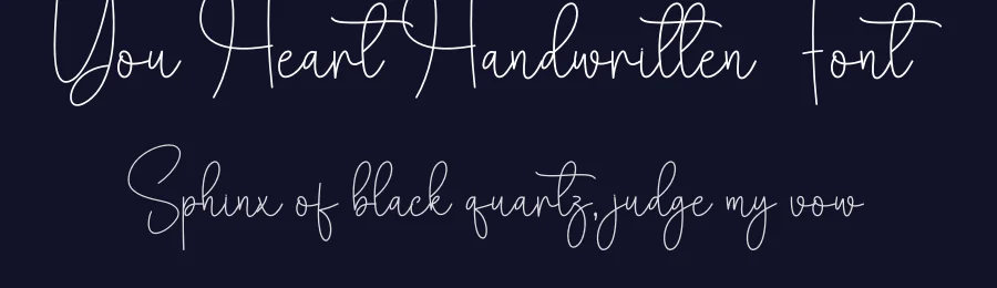 You Heart Handwritten Font by creativeletter — Script Handwritten Font — thumbnail 2