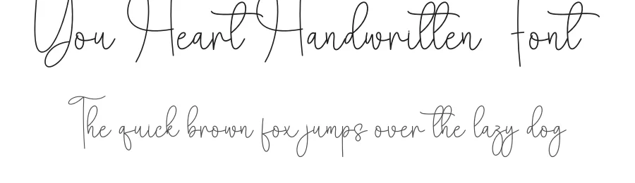 You Heart Handwritten Font by creativeletter — Script Handwritten Font