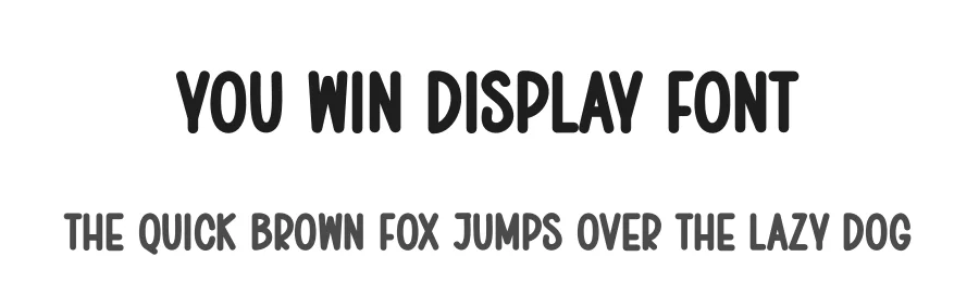 You Win Display Font by Wati Studio โ Display Font