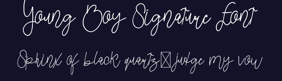 Young Boy Signature Font by edricstudio — Script Handwritten Font — thumbnail 2