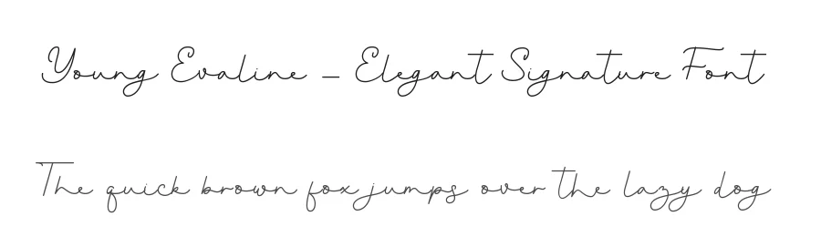 Young Evaline – Elegant Signature Font by Almarkha Type — Decorative Font