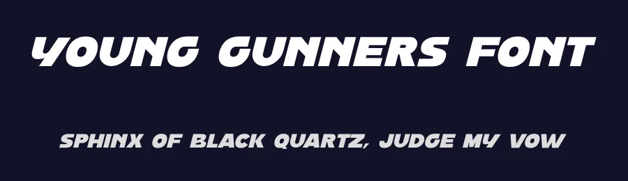 Young Gunners Font by Mevricks Studio — Sans Serif Font — thumbnail 2