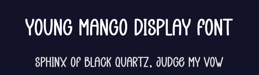 Young Mango Display Font by creativeletter — Display Font — thumbnail 2