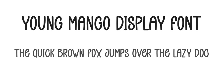 Young Mango Display Font by creativeletter — Display Font