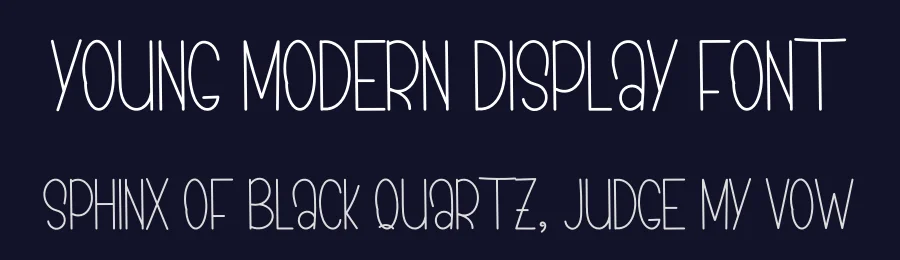 YOUNG Modern Display Font by inermediaSTUDIO — Display Font — thumbnail 2