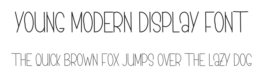 YOUNG Modern Display Font by inermediaSTUDIO — Display Font