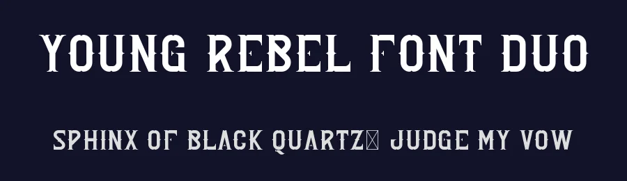 Young Rebel Font Duo by vp_creative_shop — Display Font — thumbnail 2