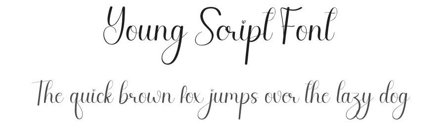 Young Script Font by andikastudio — Script Handwritten Font