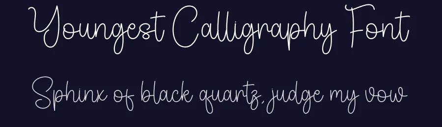 Youngest Calligraphy Font by creativeletter — Script Handwritten Font — thumbnail 2